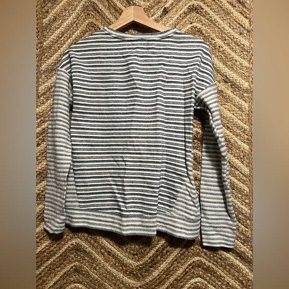 Loft Lou & Grey Women's Grey and White Striped Sweater, Size S, Great Condition - Picture 4 of 9